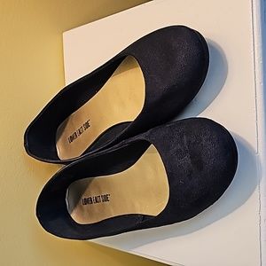 Navy Blue Suede Flats Size 11